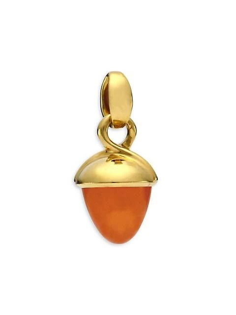 商品Tamara Comolli|Mikado Bouquet 18K Yellow Gold & Mandarin Garnet Acorn Pendant,价格¥44580,第1张图片
