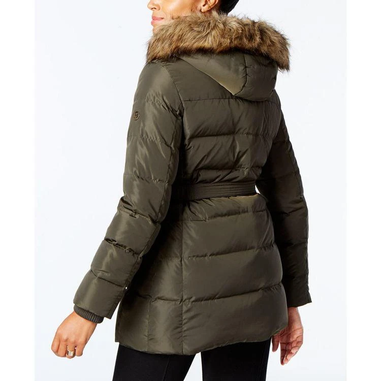 商品Michael Kors|MICHAEL  Faux-Fur-Trim Belted Down Puffer Coat, Created for Macy's,价格¥1010,第2张图片详细描述