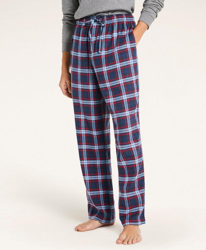 商品Brooks Brothers|Open Plaid Flannel Lounge Pants,价格¥148,第1张图片