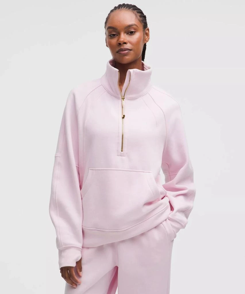 Scuba Oversized Funnel-Neck Half Zip *Long 商品