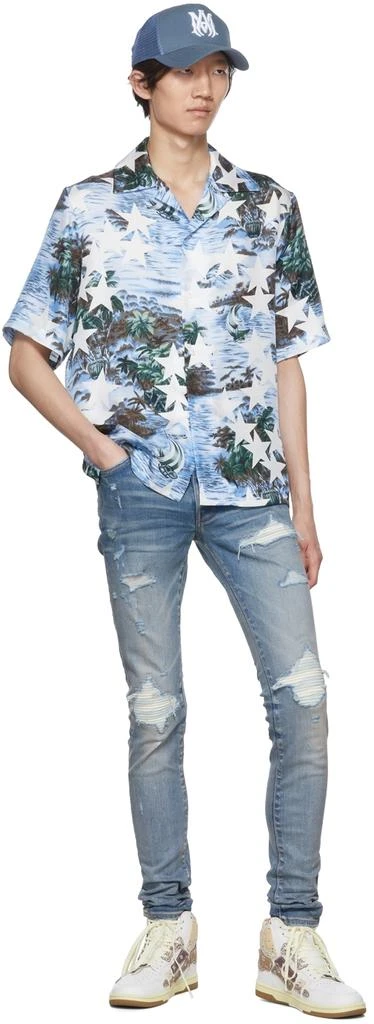 商品AMIRI|Blue Tropical Star Camp Shirt,价格¥4258,第4张图片详细描述