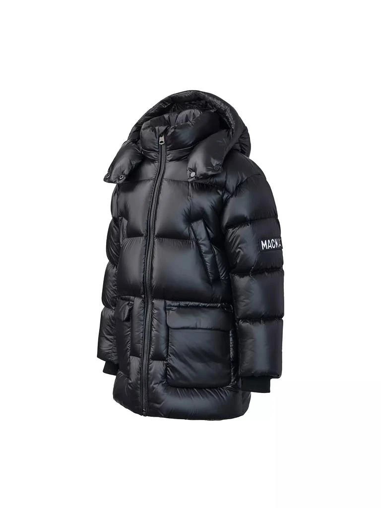 商品Mackage|Little Kid's Lustrous Down Puffer Jacket,价格¥2468,第3张图片详细描述