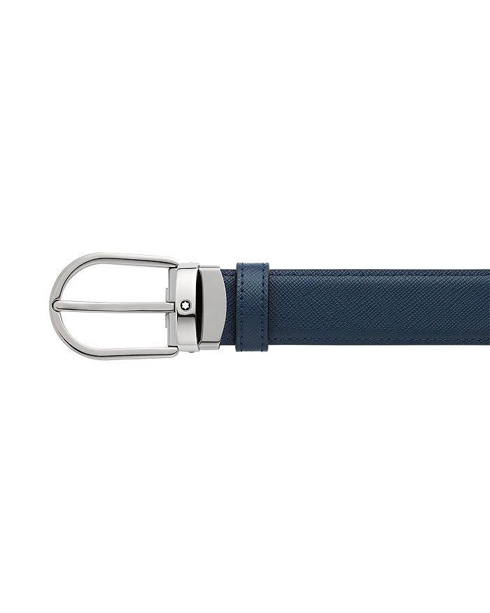 商品MontBlanc|Men's Horseshoe Reversible Saffiano Leather Belt,价格¥3105,第2张图片详细描述