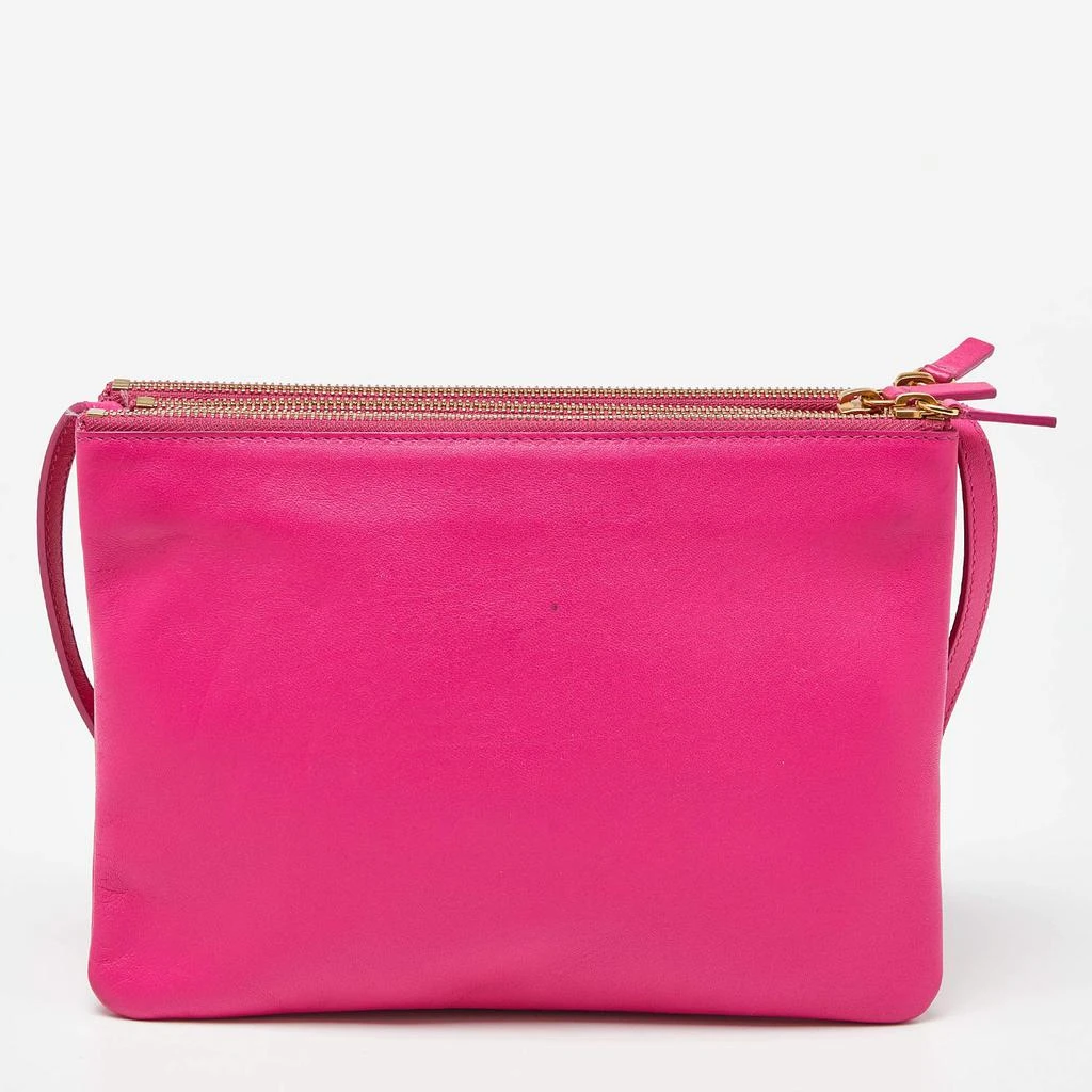 商品[二手商品] Celine|Celine Pink Leather Large Trio Zip Crossbody Bag,价格¥4687,第4张图片详细描述