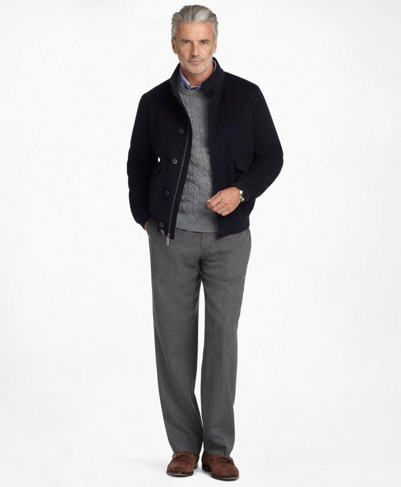 商品Brooks Brothers|Madison Fit Flat-Front Classic Gabardine Trousers,价格¥368,第4张图片详细描述