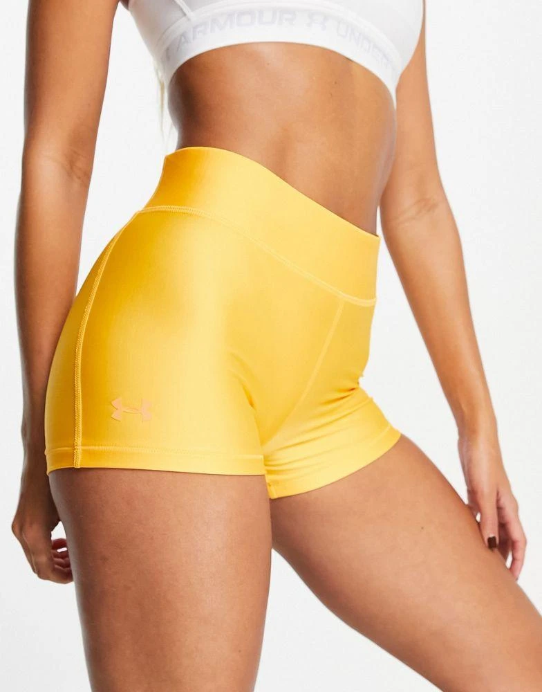 商品Under Armour|Under Armour Training mid rise booty shorts in orange,价格¥158,第1张图片