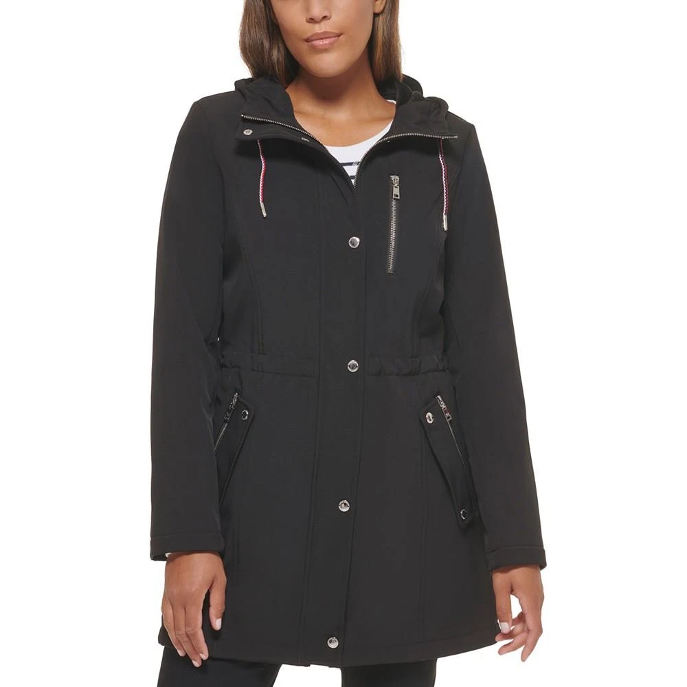 商品Tommy Hilfiger|Women's Hooded Anorak Raincoat,价格¥1069,第1张图片