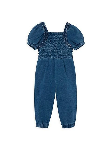 商品Habitual|Baby Girl's Smocked Denim Jumpsuit,价格¥236,第2张图片详细描述