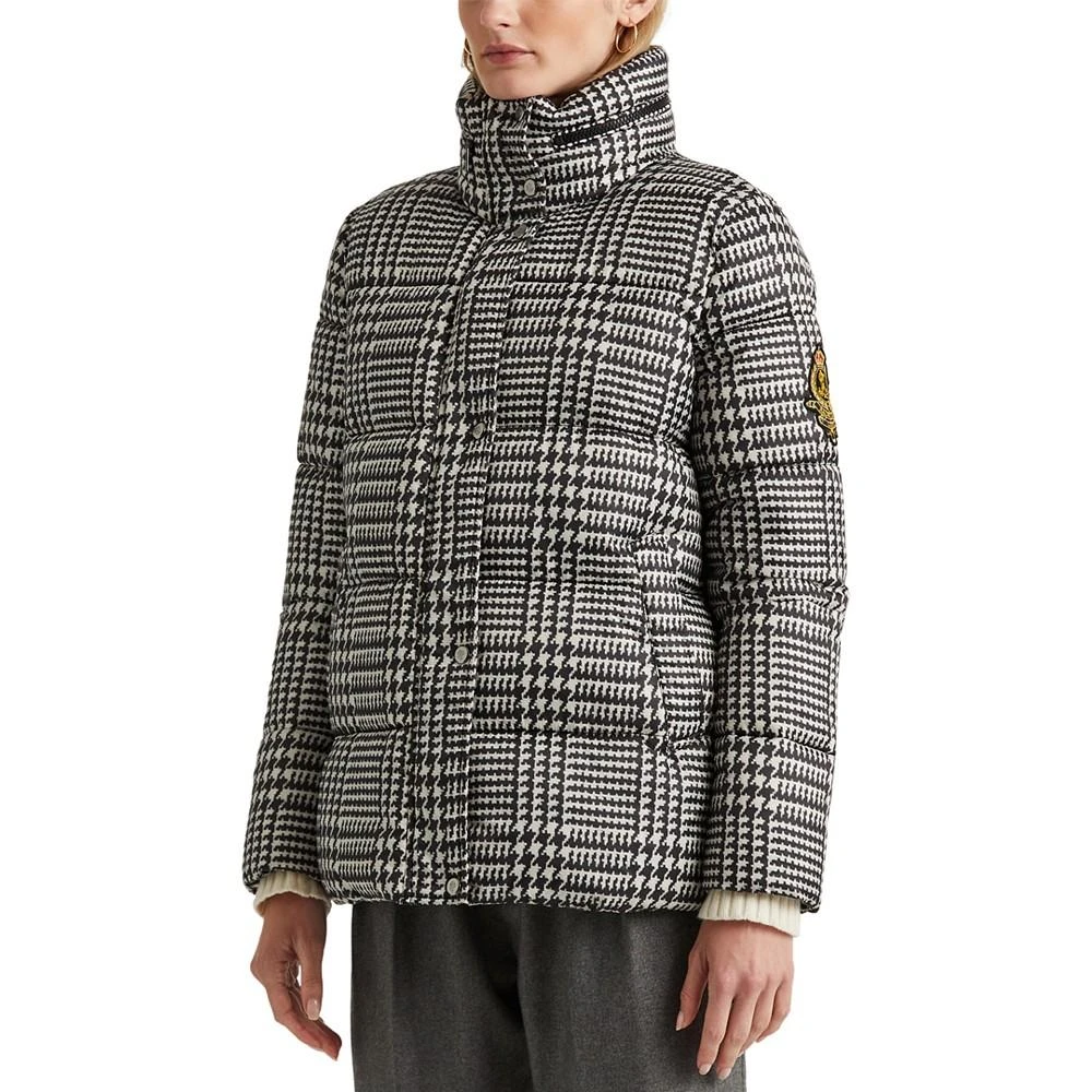 商品Ralph Lauren|Women's Glencheck Print Hooded Puffer Coat,价格¥1649,第3张图片详细描述