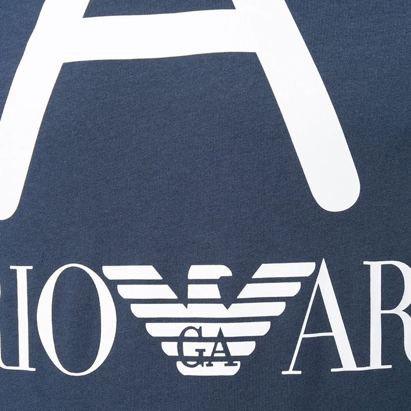 商品Emporio Armani|Emporio Armani 安普里奥 阿玛尼 EA7男士短袖T恤深蓝色 3GPT06-J02Z-1554,价格¥365,第1张图片