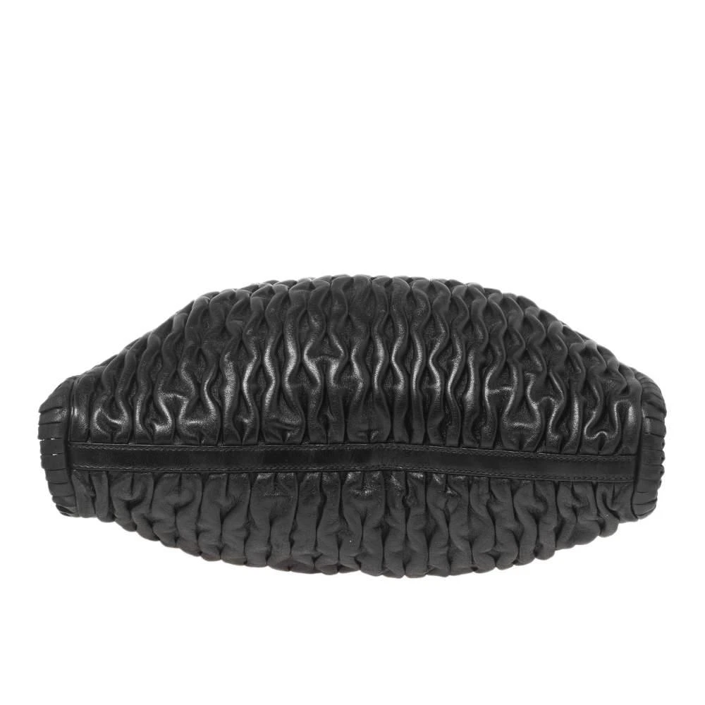 Bvlgari Black Leather Pleated Twit Tote 商品