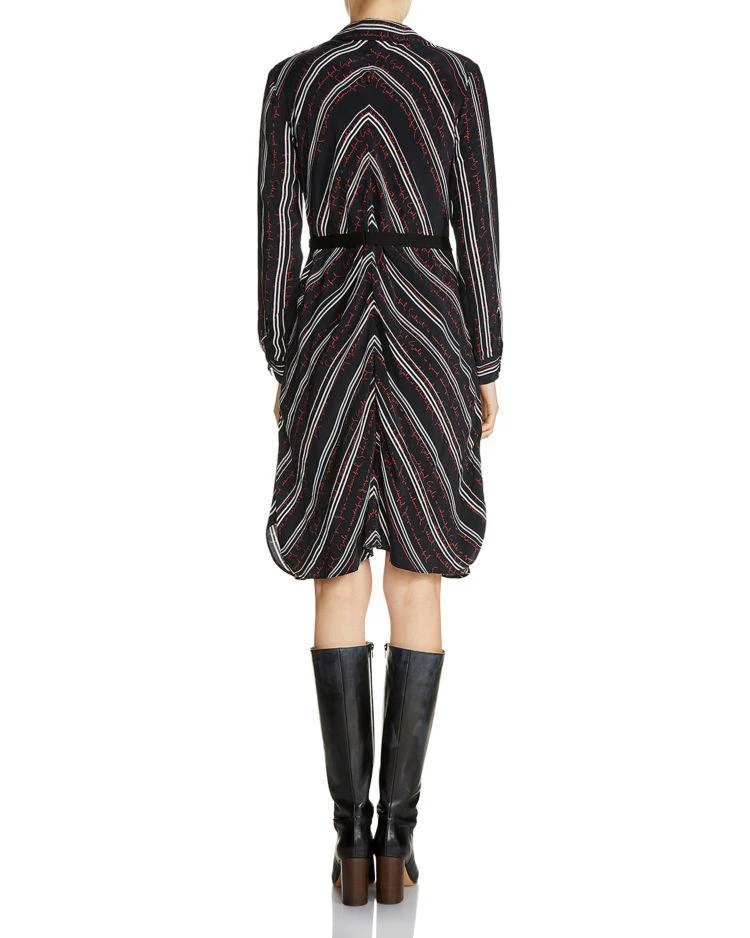 商品Maje|Regga Stripe-and-Lettering Print Shirt Dress,价格¥1463,第2张图片详细描述