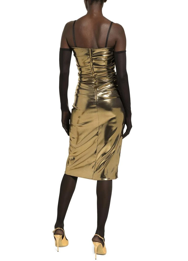 商品Dolce & Gabbana|无肩带层叠中长连衣裙,价格¥20474,第3张图片详细描述