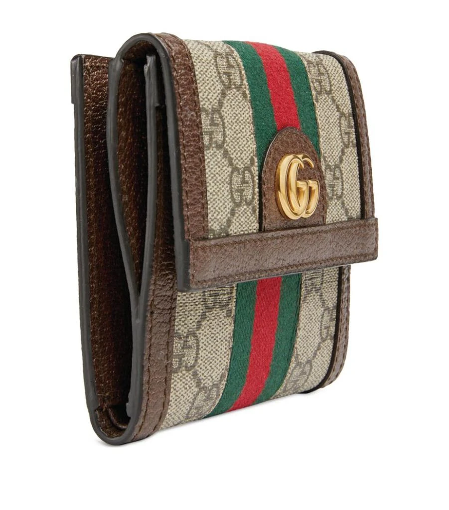 商品Gucci|Leather Ophidia GG Web Stripe Wallet,价格¥4700,第5张图片详细描述