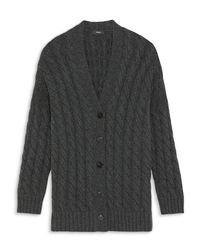 商品Theory|Felted Cable Knit Long Cardigan,价格¥3628,第5张图片详细描述