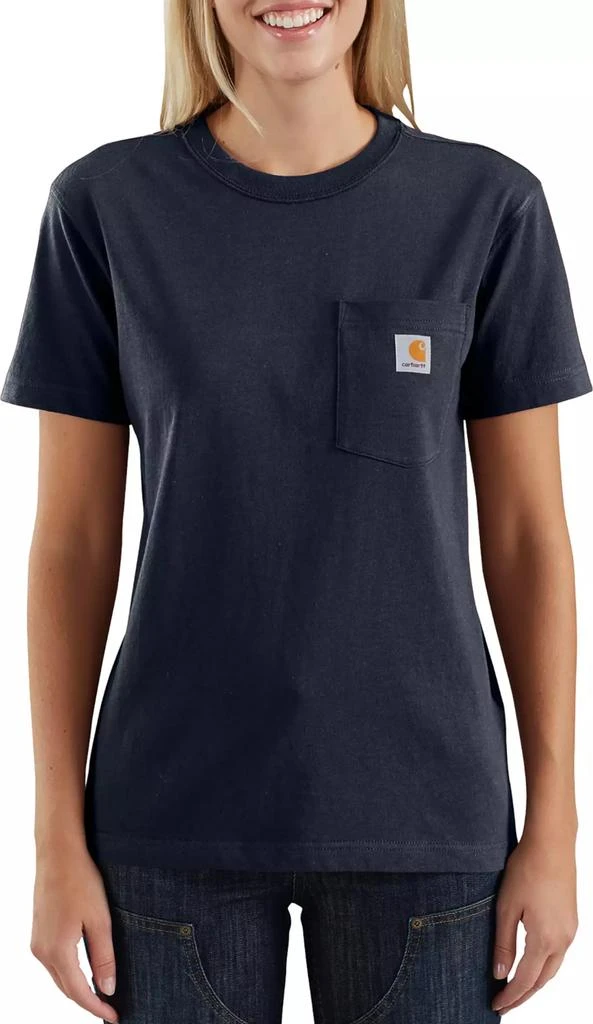 商品Carhartt|Carhartt Women's WK87 Workwear Pocket SS T-Shirt,价格¥77,第1张图片详细描述