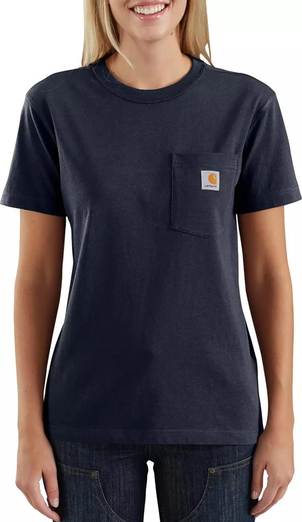 商品Carhartt|Carhartt Women's WK87 Workwear Pocket SS T-Shirt,价格¥142,第1张图片详细描述