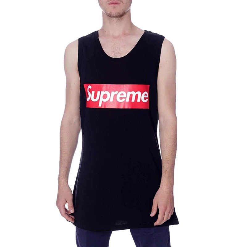 商品[国内直发] Supreme|Supreme 男士大logo黑色棉背心 SUCT01,价格¥236,第1张图片