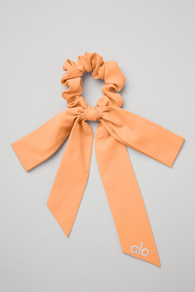 Love Knots Tie Scrunchie - Cantaloupe商品第1张图片规格展示