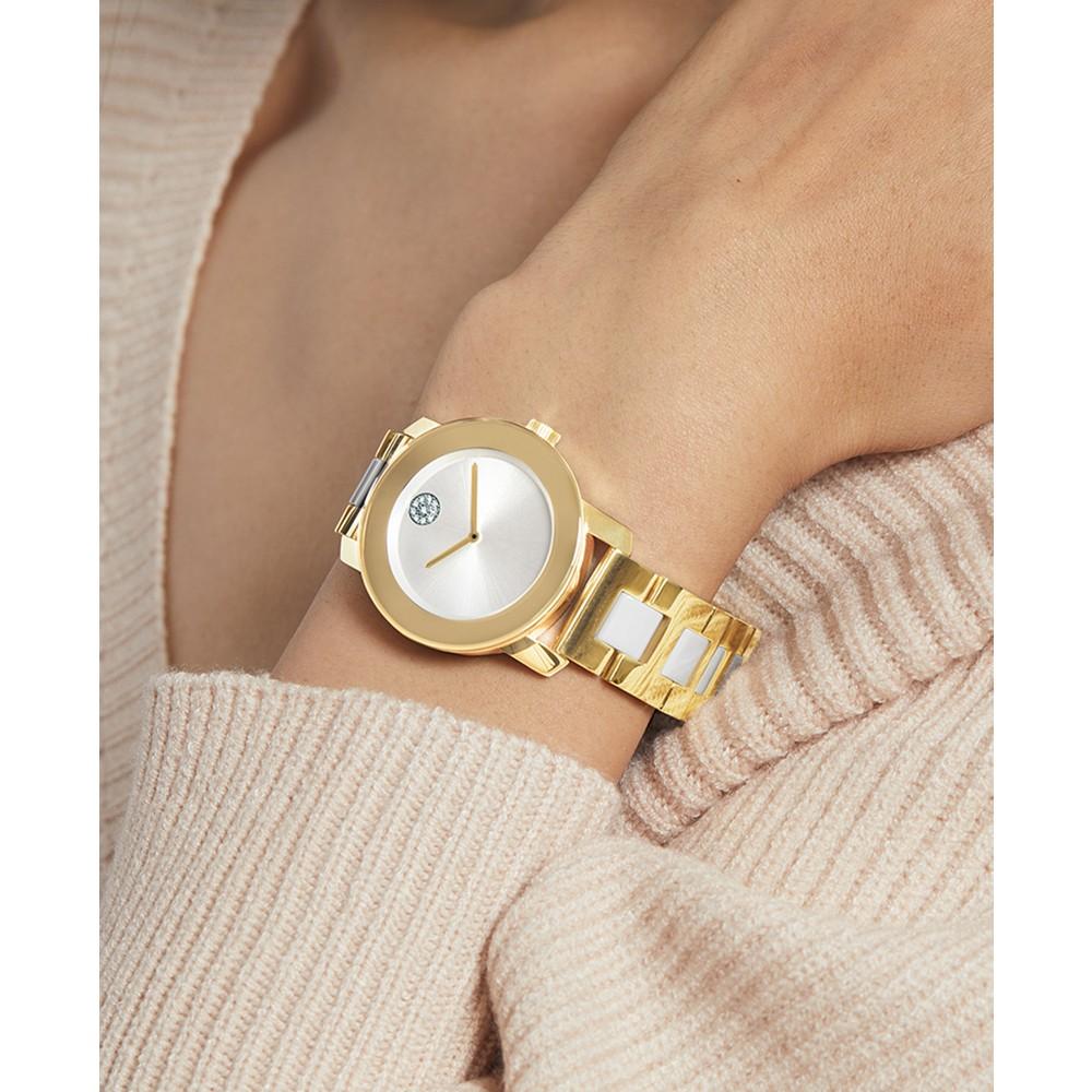 BOLD Iconic Women's Swiss Gold-Tone Bracelet Watch 36mm商品第4张图片规格展示