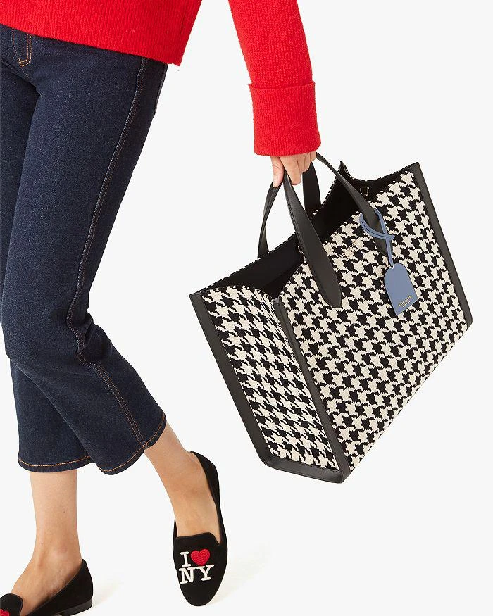 商品Kate Spade|Manhattan Houndstooth Large Tote,价格¥3440,第4张图片详细描述