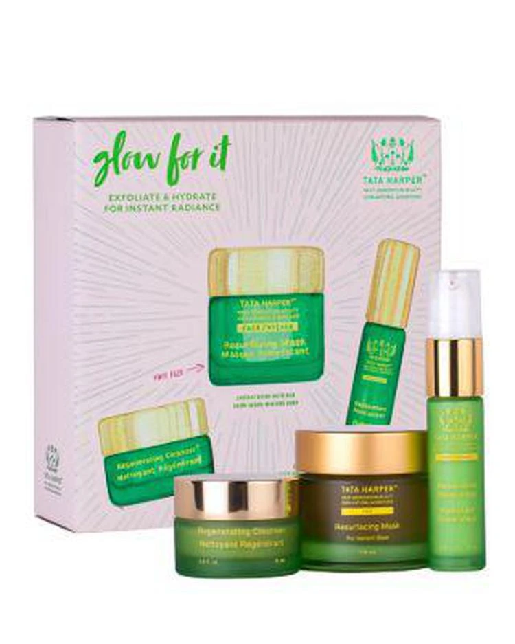 商品Tata Harper|Glow For It Exfoliate & Hydrate Gift Set ($94 value),价格¥445,第1张图片