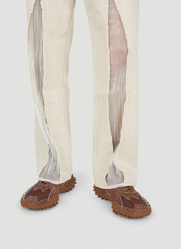 Third Cut Slash Jeans in White商品第5张图片规格展示