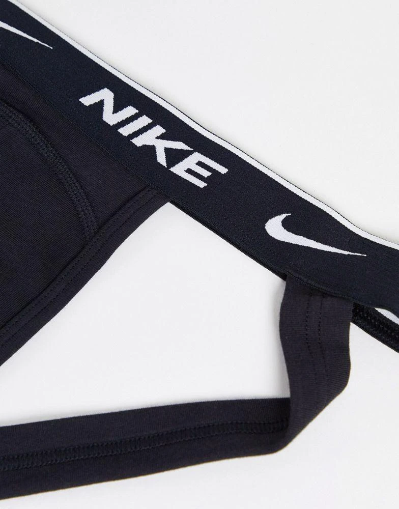 Nike Nike 3 pack cotton stretch jock straps in black 4