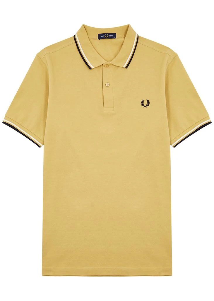 商品Fred Perry|Camel logo piqué cotton polo shirt,价格¥324,第1张图片