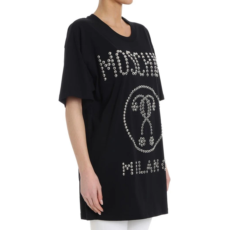 MOSCHINO 黑色女士T恤 EJ0705-0540-3555 商品