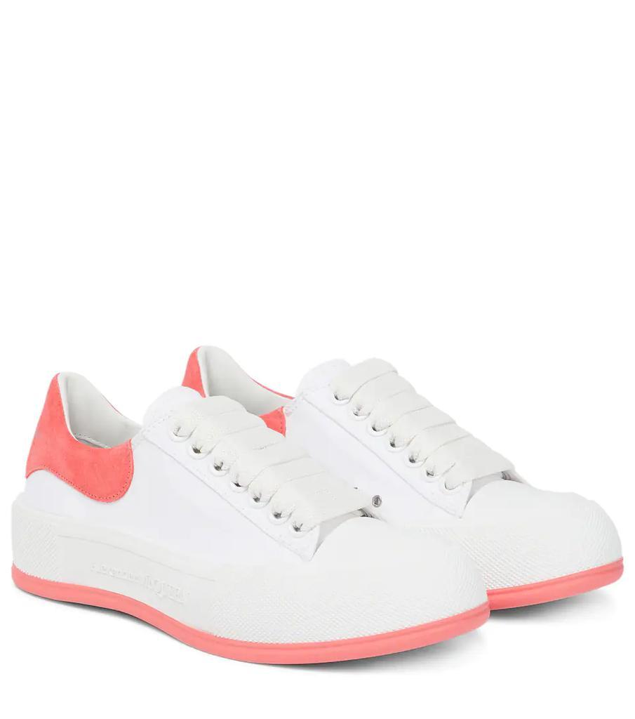 商品Alexander McQueen|Deck Plimsoll帆布运动鞋,价格¥4068,第1张图片