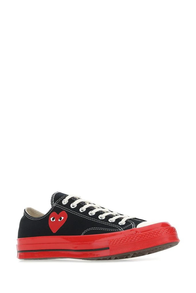 商品Comme des Garcons|Black canvas sneakers,价格¥1246,第1张图片