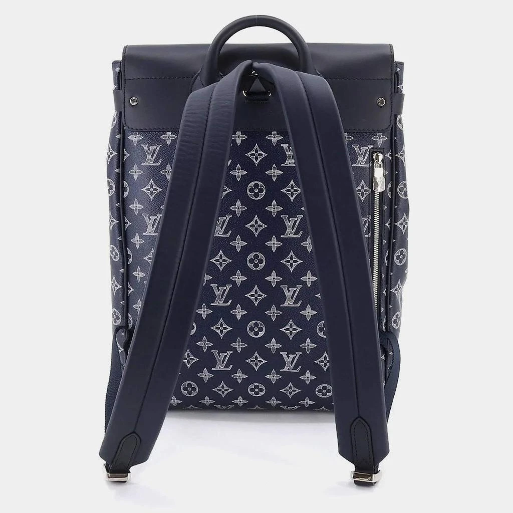 商品[二手商品] Louis Vuitton|Louis Vuitton Blue Leather and Monogram Canvas Savane Steamer Backpack,价格¥31744,第4张图片详细描述