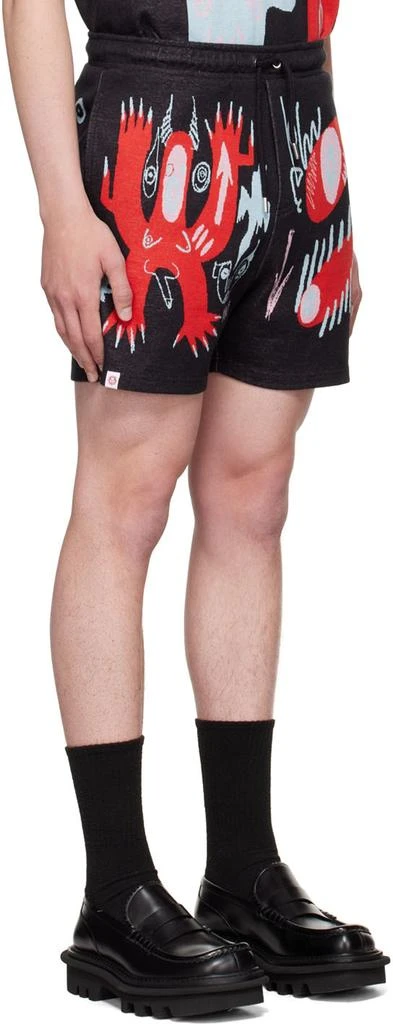 商品Charles Jeffrey Loverboy|Black Cotton Shorts,价格¥687,第2张图片详细描述