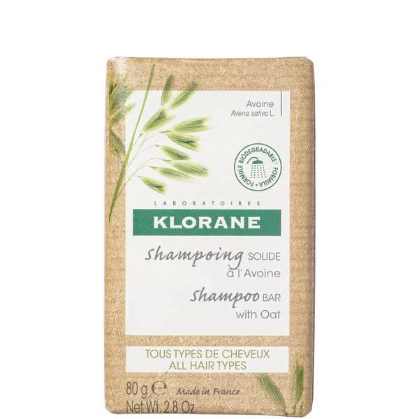 商品KLORANE|Klorane Softening Soild Shampoo Bar with Oat Milk 80g,价格¥114,第1张图片