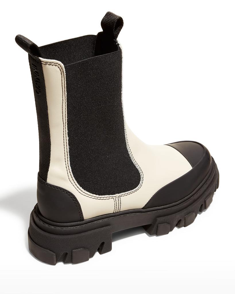 商品Ganni|Mid Rubber-Sole Chelsea Ankle Boots,价格¥3226,第5张图片详细描述