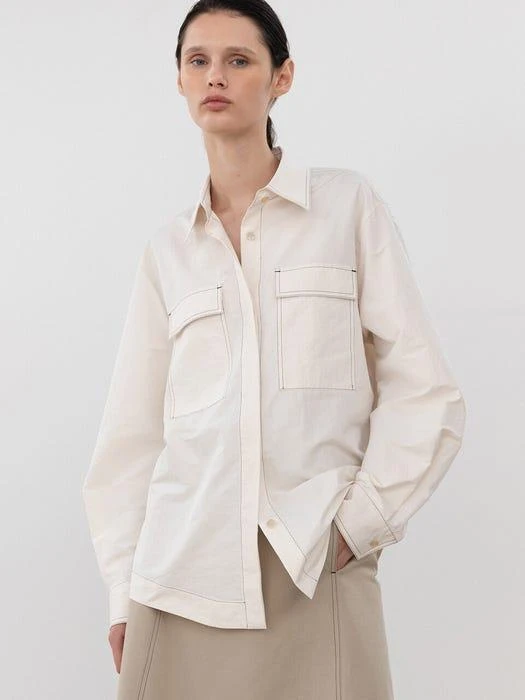 商品RRACE|Stitch Pocket Shirt_Off White,价格¥1246,第1张图片