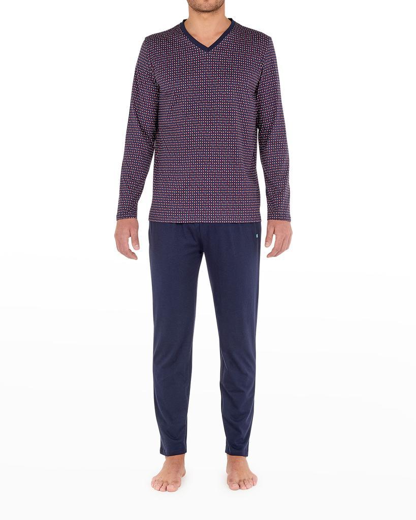 商品HOM|Men's Figari Long Pajama Set,价格¥853,第1张图片
