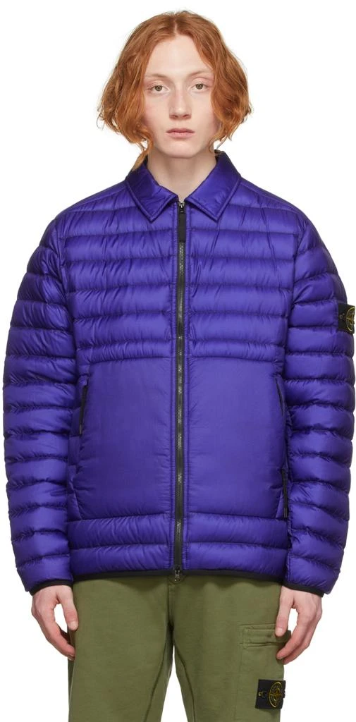 商品Stone Island|Blue Down Bio-Based Jacket,价格¥2422,第1张图片