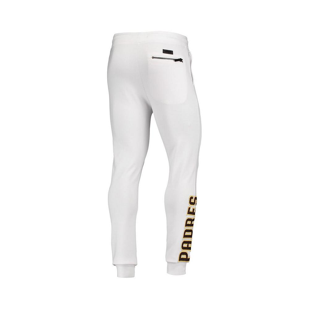 Men's White San Diego Padres Team Logo Jogger Pants商品第3张图片规格展示