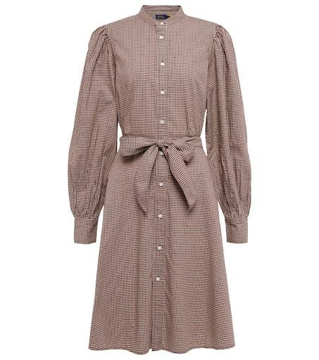 商品Ralph Lauren|格纹棉质衬衫式连衣裙,价格¥1312,第1张图片