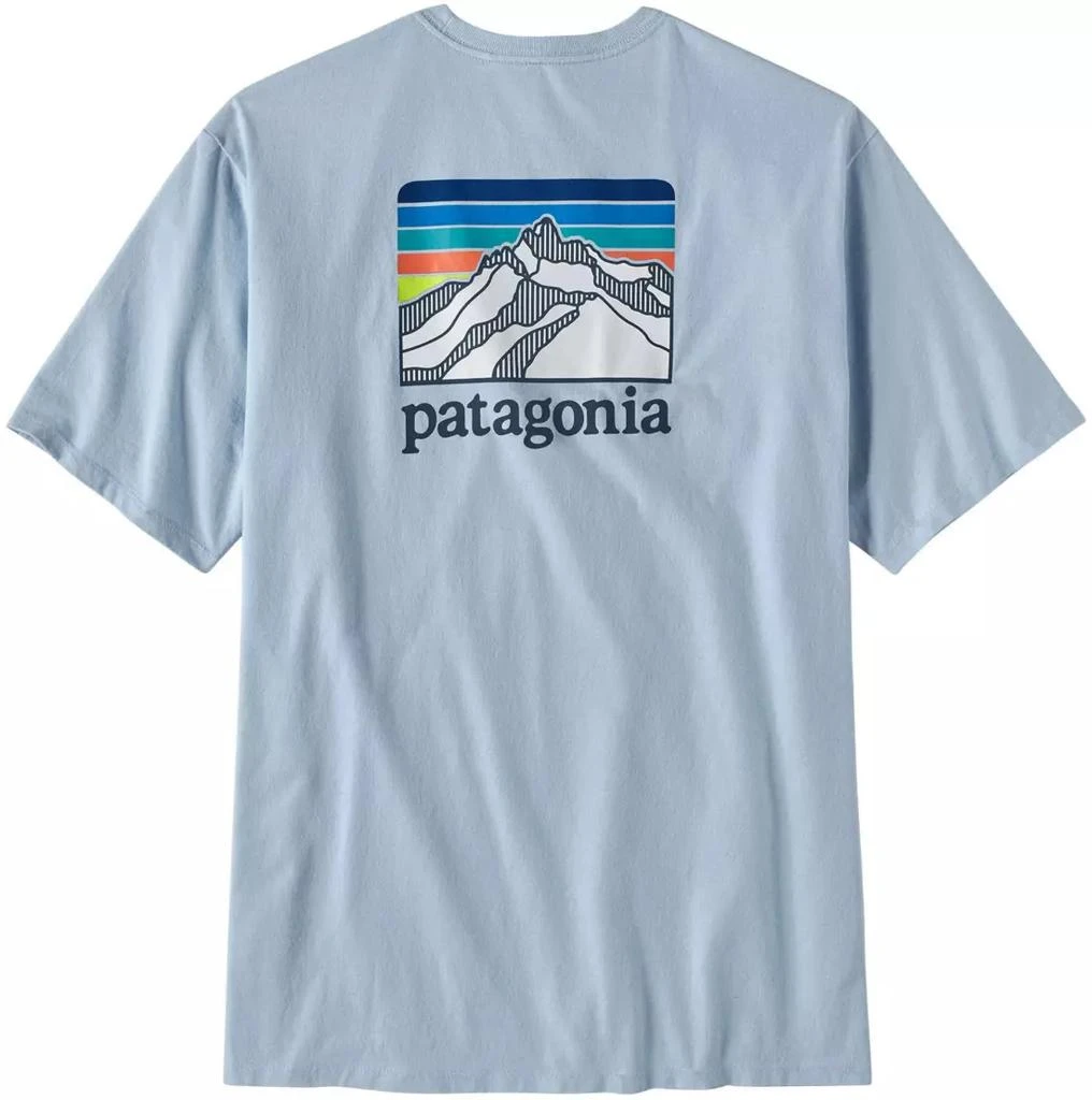 商品Patagonia|Patagonia Men's Line Logo Ridge Pocket Responsibili-Tee Short Sleeve T-Shirt,价格¥376,第1张图片详细描述