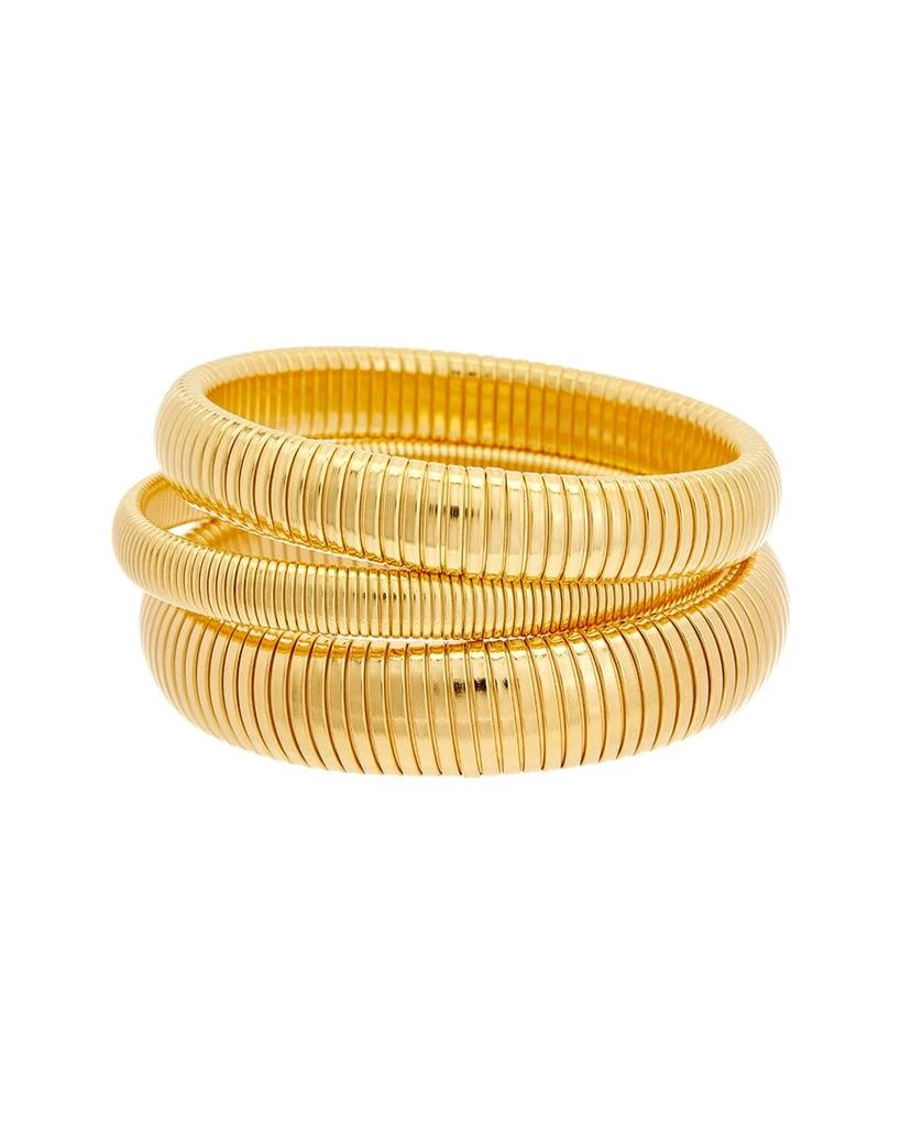 商品BEN-AMUN|Ben-Amun Set of 3 24K Plated Bangle Bracelets,价格¥1191,第1张图片