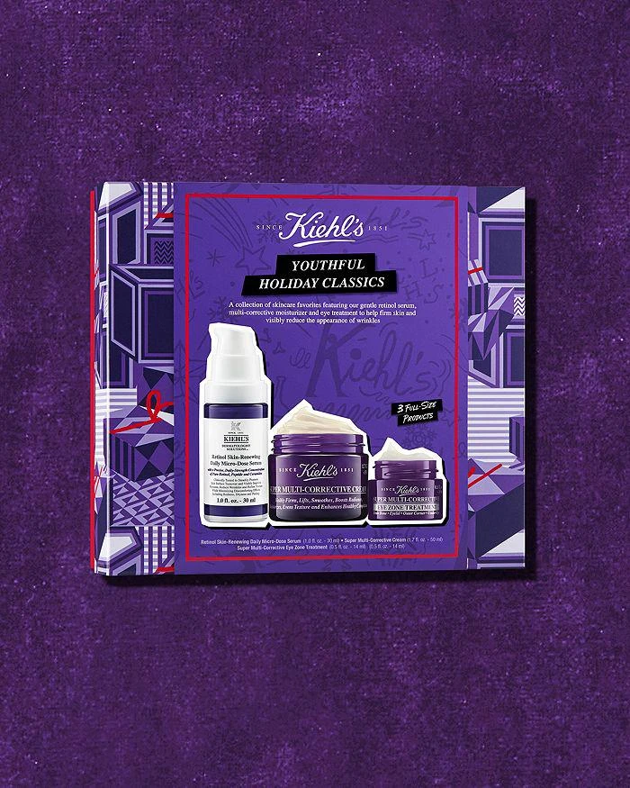 商品Kiehl's|Holiday Classics Skincare Set ($201 value),价格¥649,第2张图片详细描述