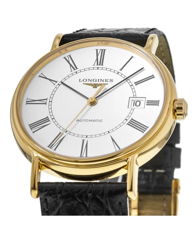 商品Longines|Longines Presence Automatic White Dial Black Leather Strap Men's Watch L4.922.2.11.2,价格¥8558,第2张图片详细描述