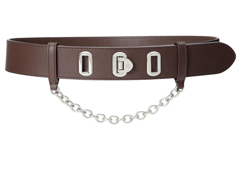 商品Ralph Lauren|Flip-Lock Leather Wide Belt,价格¥860,第1张图片