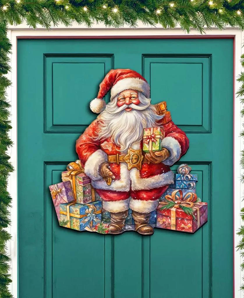 商品Designocracy|The Joy of Giving Christmas Wooden Door Decor Wall Decor G. DeBrekht,价格¥1095,第3张图片详细描述