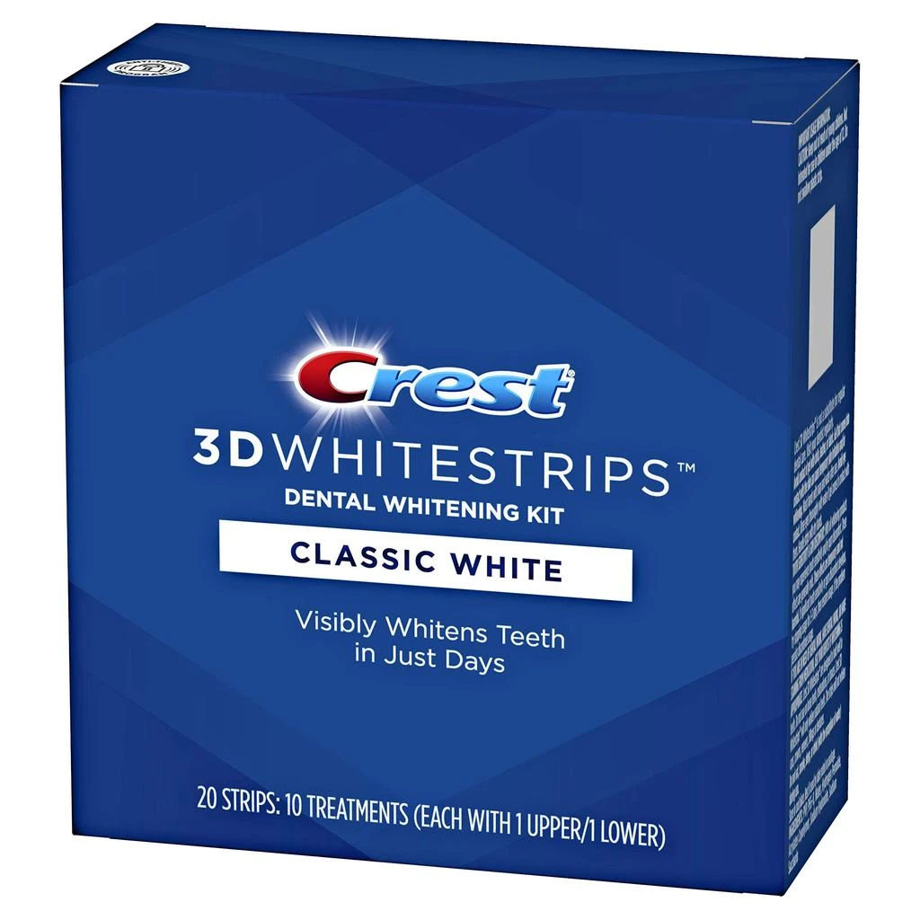 商品Crest|Crest 3D Whitestrips Vivid White Teeth Whitening Kit, 24 Strips, (12 Count Pack),价格¥167,第1张图片详细描述