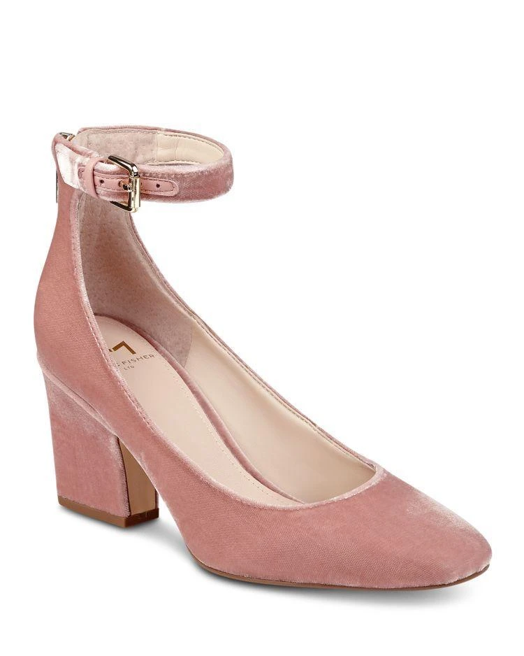 商品Marc Fisher|Marc Fisher LTD. Anisy Velvet Ankle Strap Pumps ,价格¥432,第1张图片