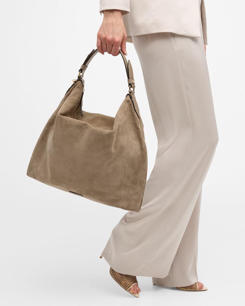 hobo-hobo123！♡ Jimmy Choo Ana Zip Leather Hobo Bag | Neiman Marcus